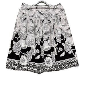Ann Taylor Women Lined‎ Floral Brown Skirt Size 2/XS